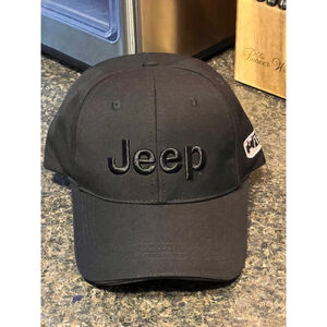 New Jeep Black with Black Logo Baseball Cap